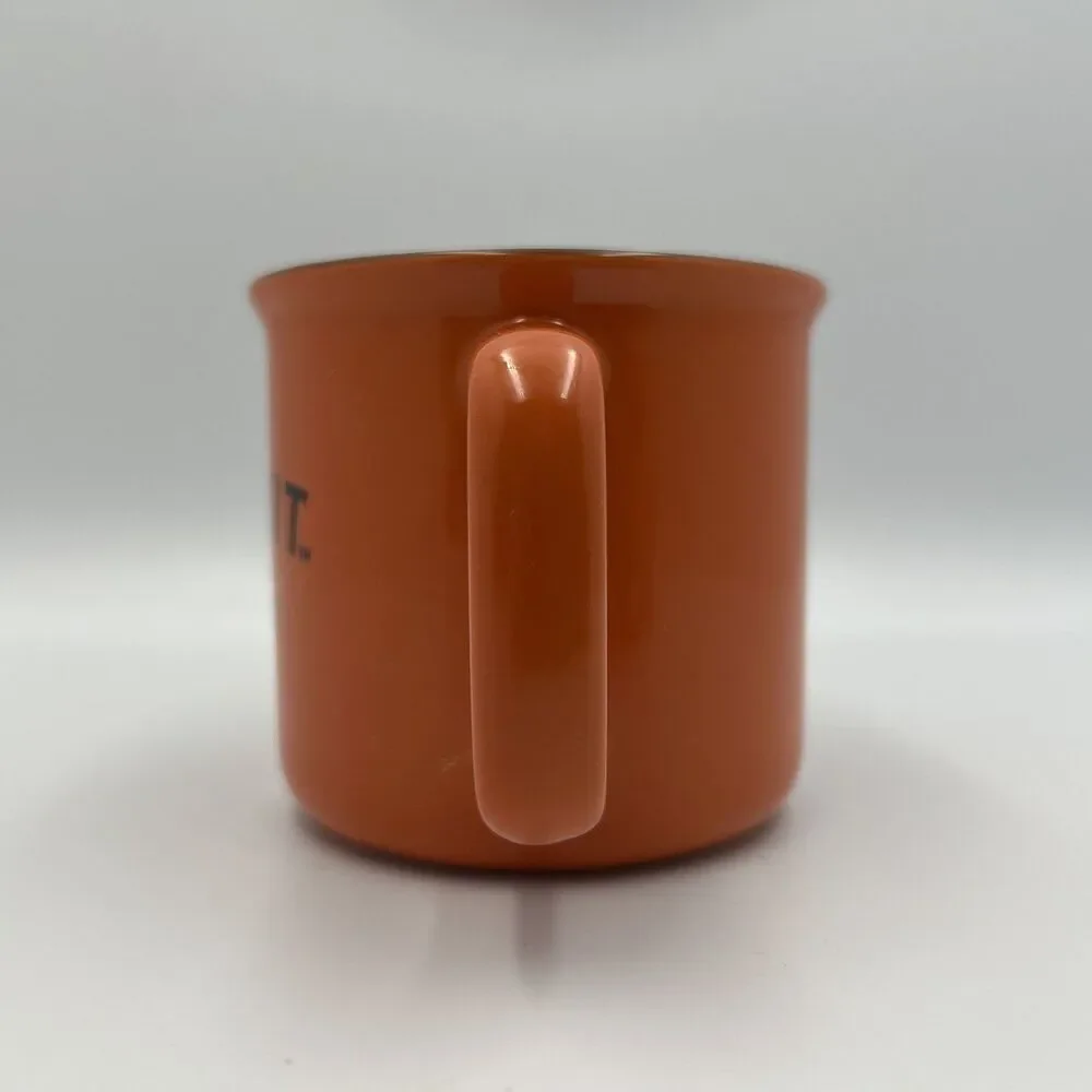 Bulleit Frontier Whiskey 10 oz Mug Cup, Orange - Bourbon, Coffee, Tea, Campfires